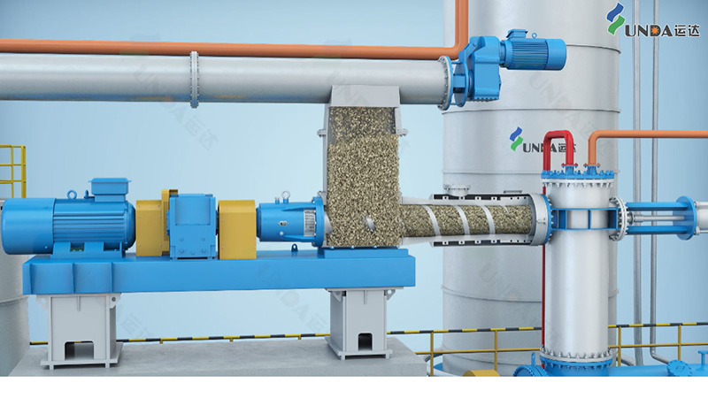   The Structure of plug screw feeder 