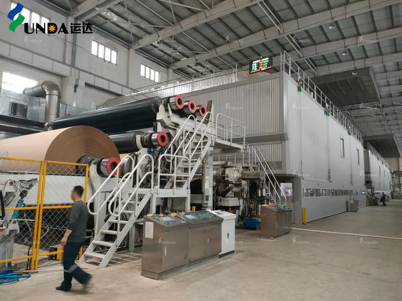 Paper-winding-section-of-the-kraft-paper-machine